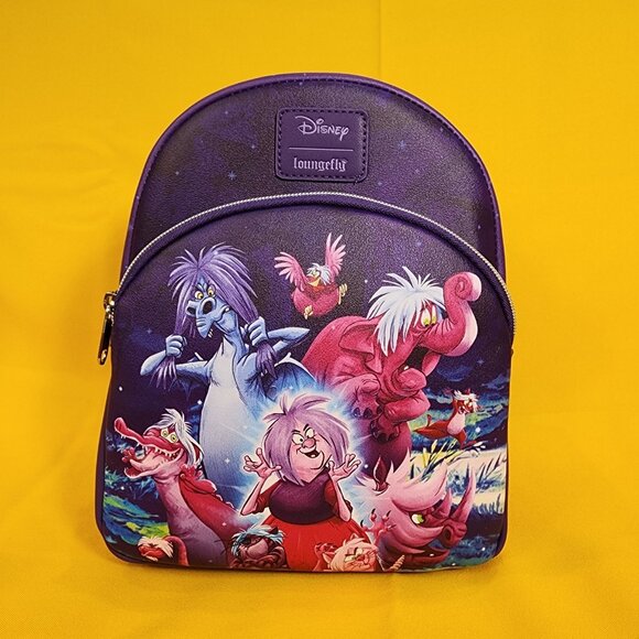 Loungefly Disney Madam Mim The Sword In The Stone Forms Purple Mini Backpack - Picture 12 of 12